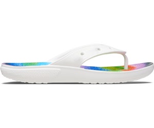 Classic Crocs Spray Dye White/Multi Unisex Flip